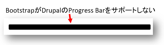BootstrapがDrupalのプログレスバー（progress bar）を表示しない